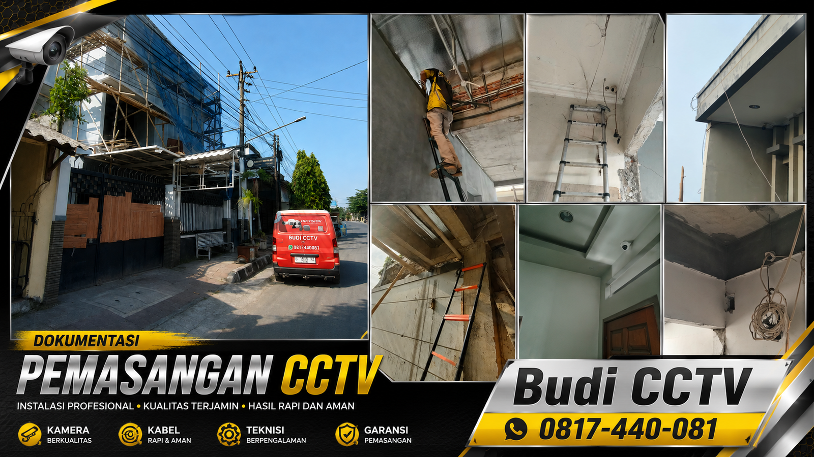 Instalasi CCTV HiLook di Tegal, Resolusi HD Lebih Jernih
