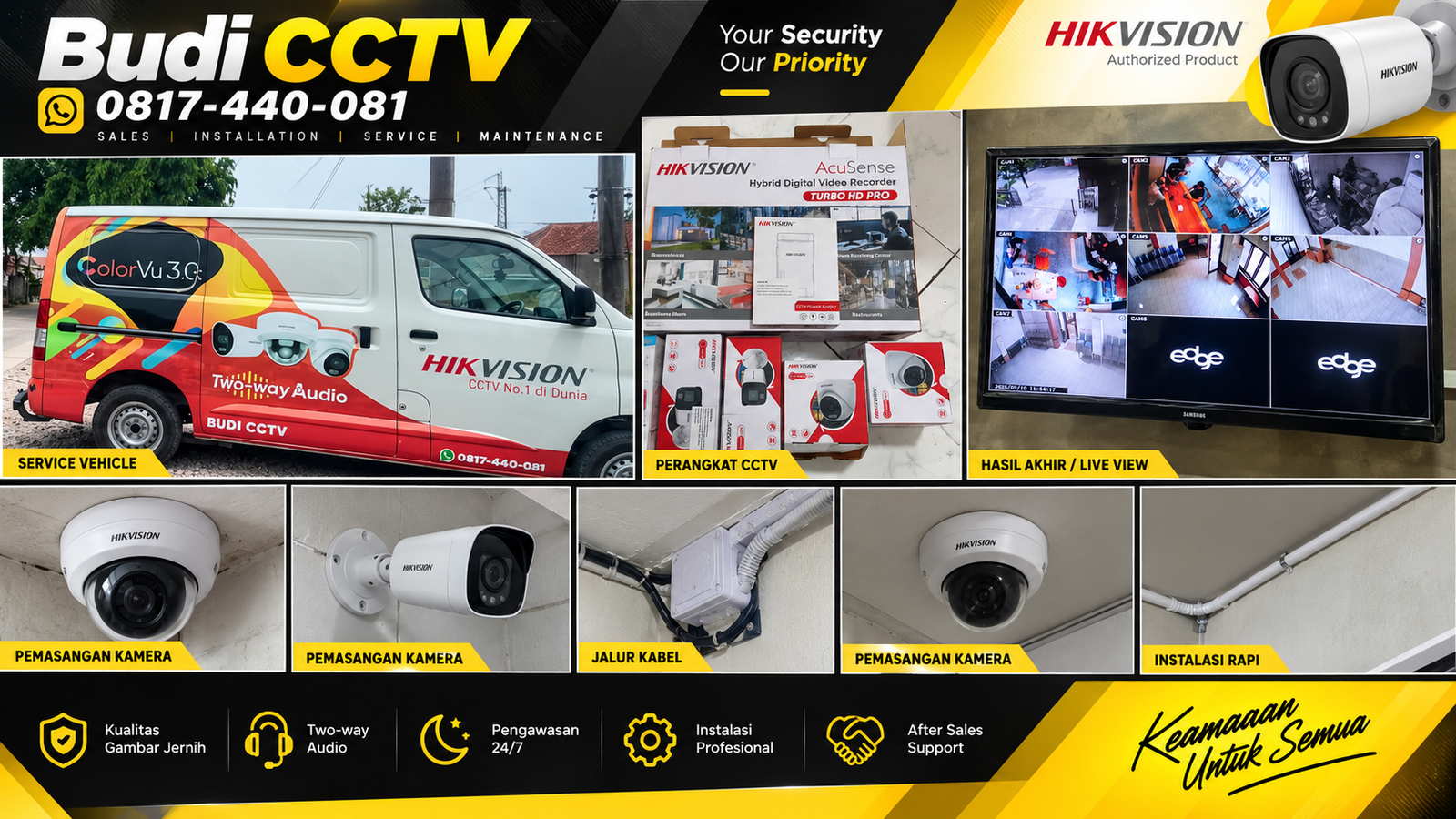 Pemasangan CCTV Hikvision di Kafe Tegal, Solusi Sesuai Budget