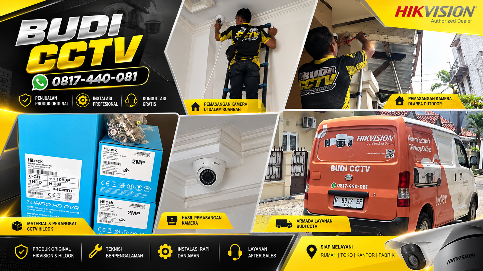 Instalasi CCTV Hilook di Tegal untuk Rumah Tinggal, Solusi Pengamanan Terjangkau