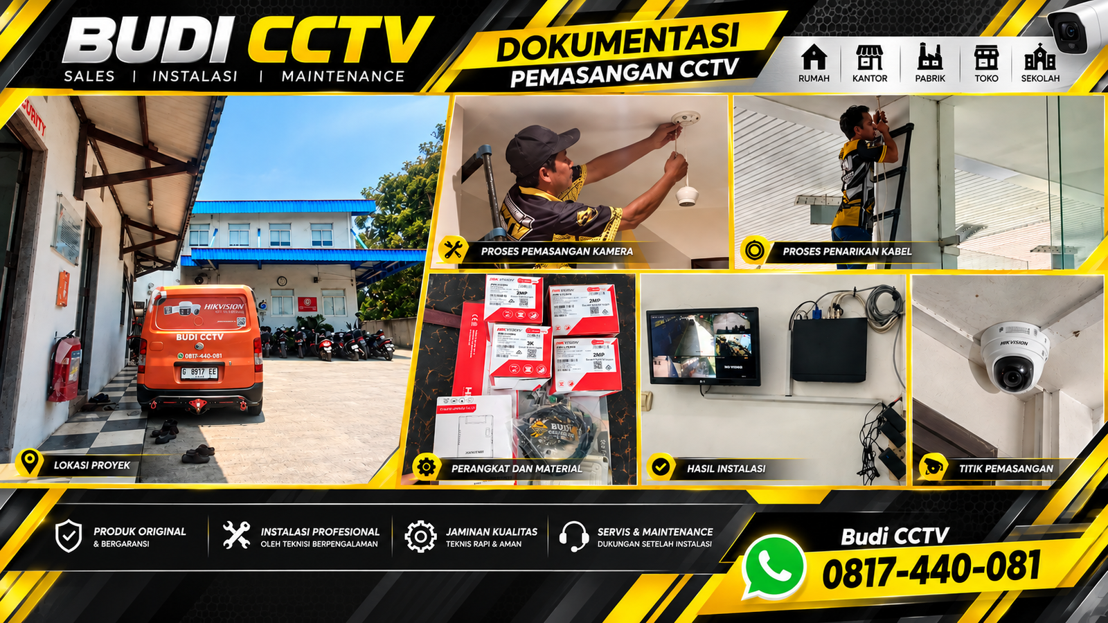 Instalasi CCTV Hikvision Pabrik Tegal, Dukungan Purna Jual untuk Keamanan Jangka Panjang