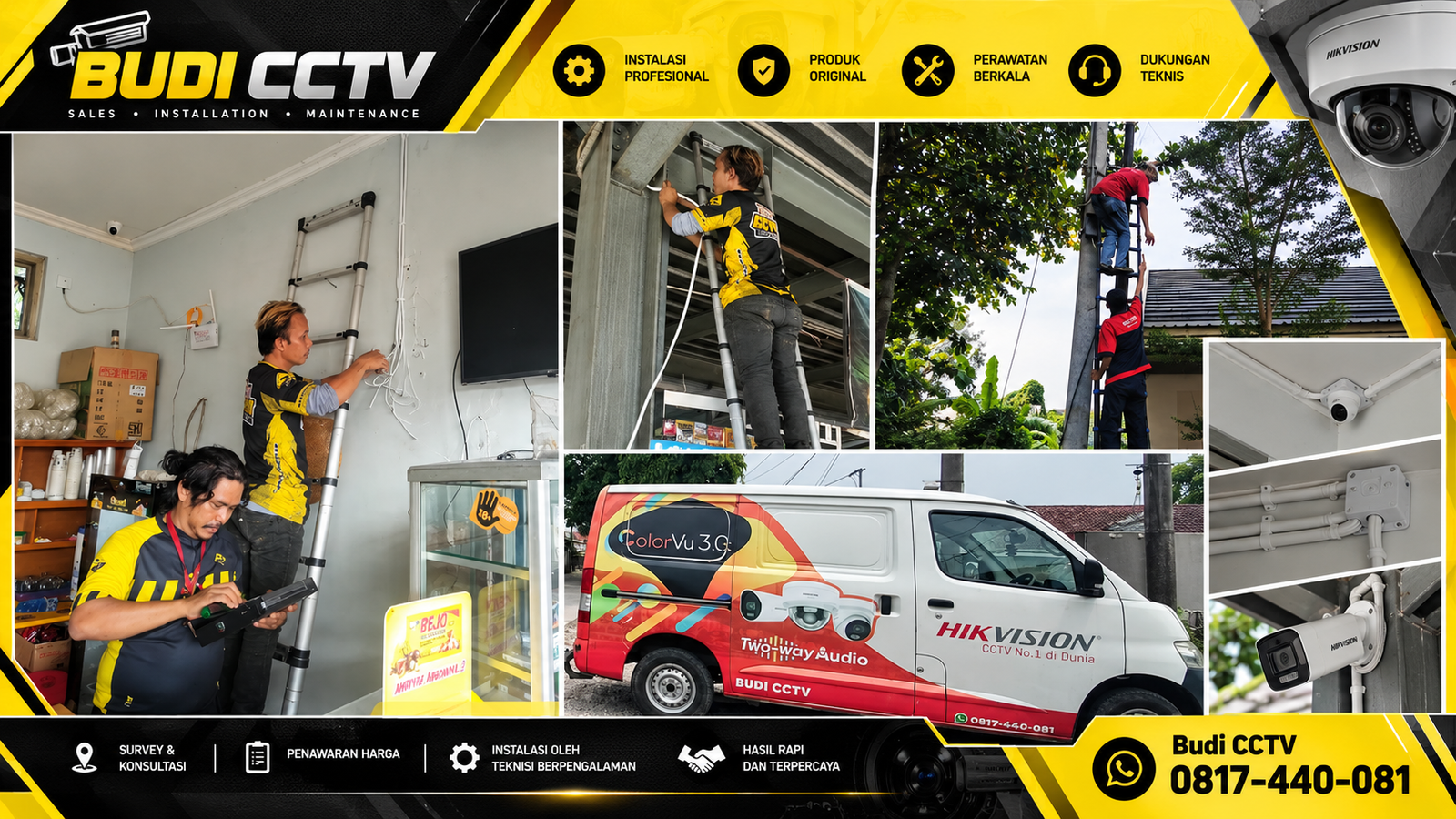 Instalasi CCTV Hikvision Tegal untuk Cegah Risiko di Toko Sembako