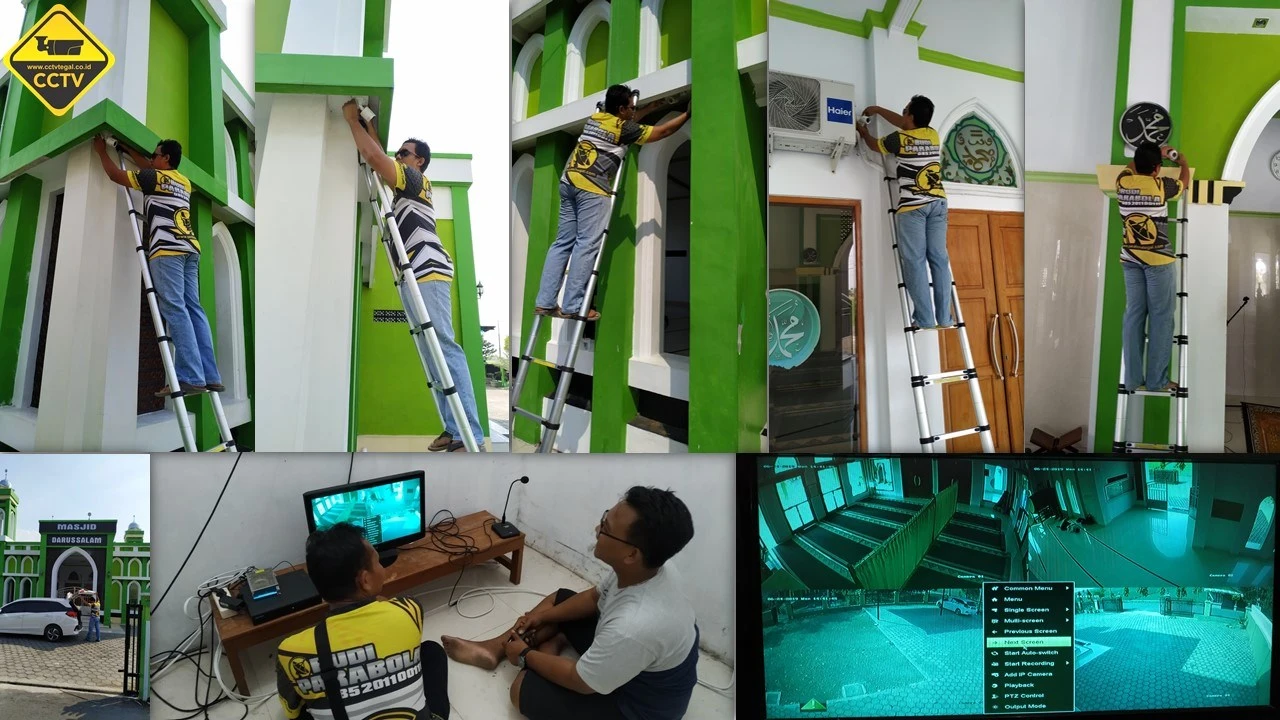 Pasang CCTV di Slawi: Pemasangan Hikvision 4 Channel 5MP di Masjid