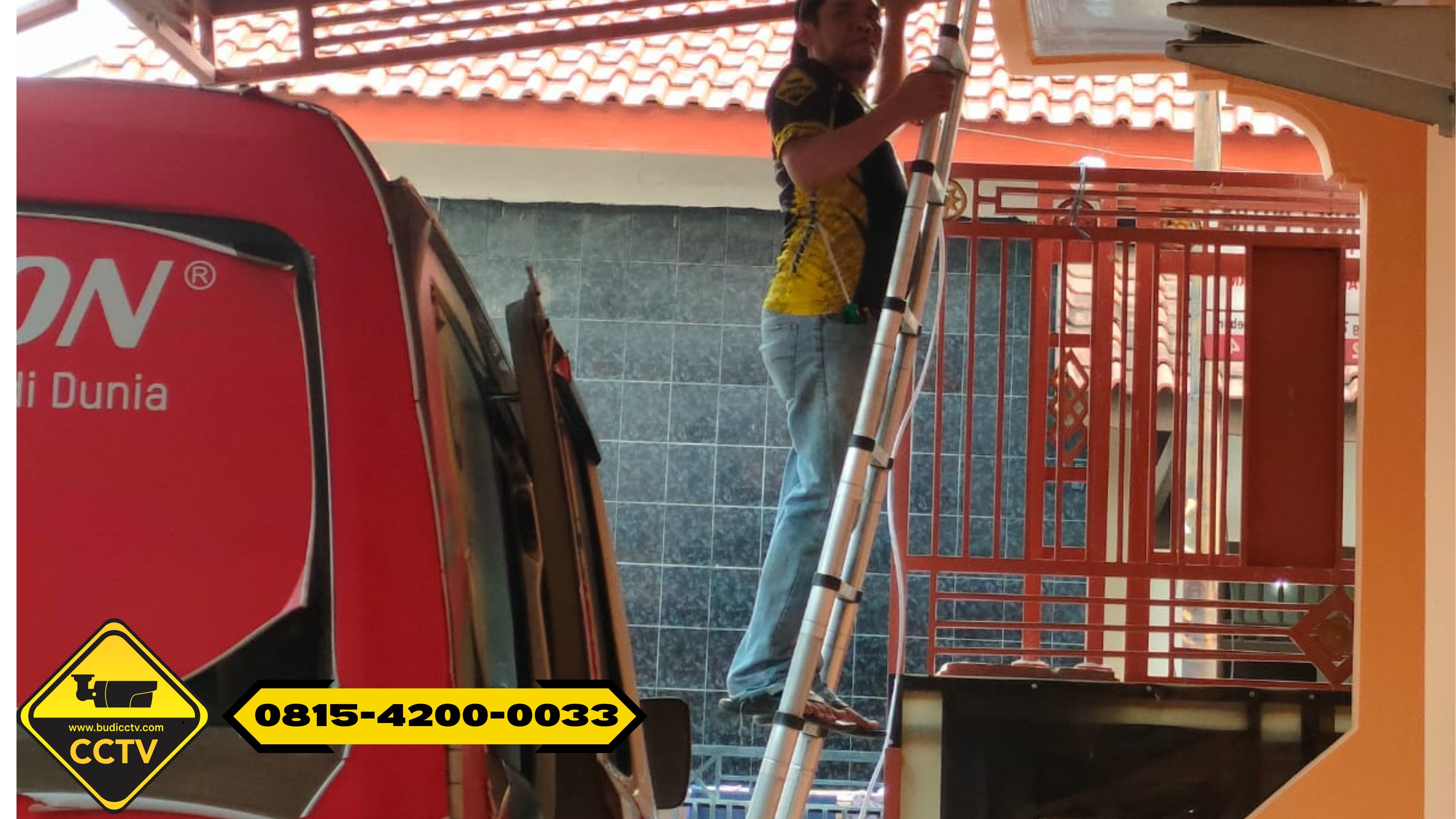 Pemasangan CCTV Hikvision 4 Channel 2MP ColorVu Audio + Two Way Audio di Rumah Wilayah Tegal Selatan