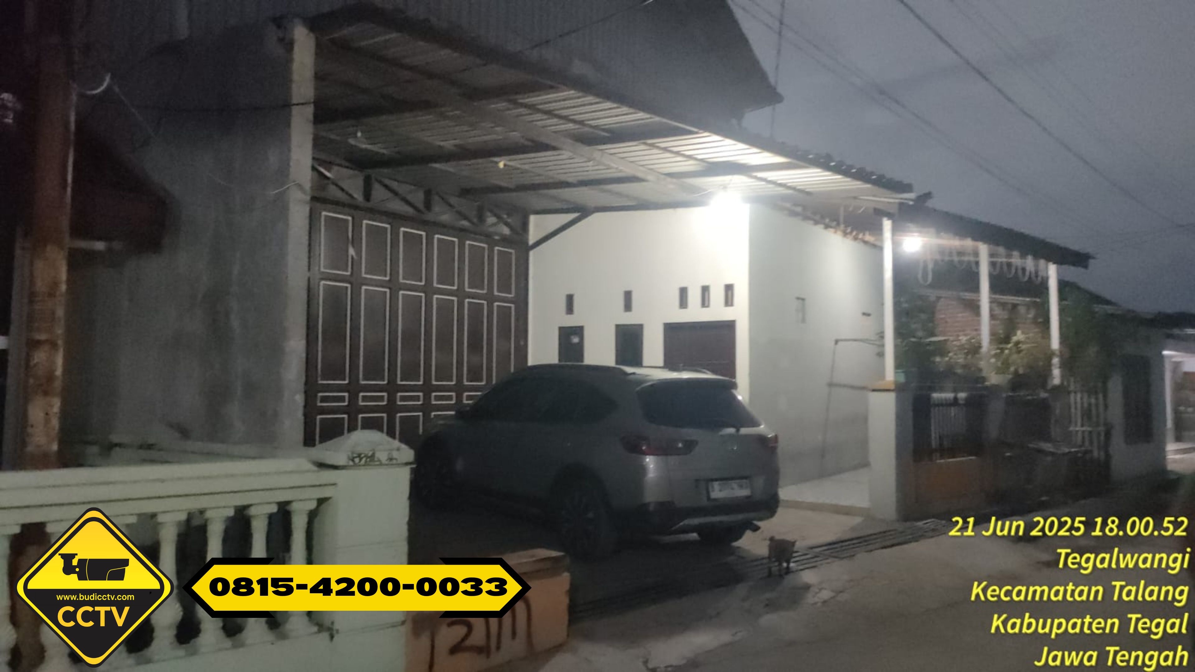 Pemasangan CCTV Hikvision 4 Channel 2MP Smart Hybrid Light + ColorVu Audio + Two Way Audio di Ruko Tegal Wangi