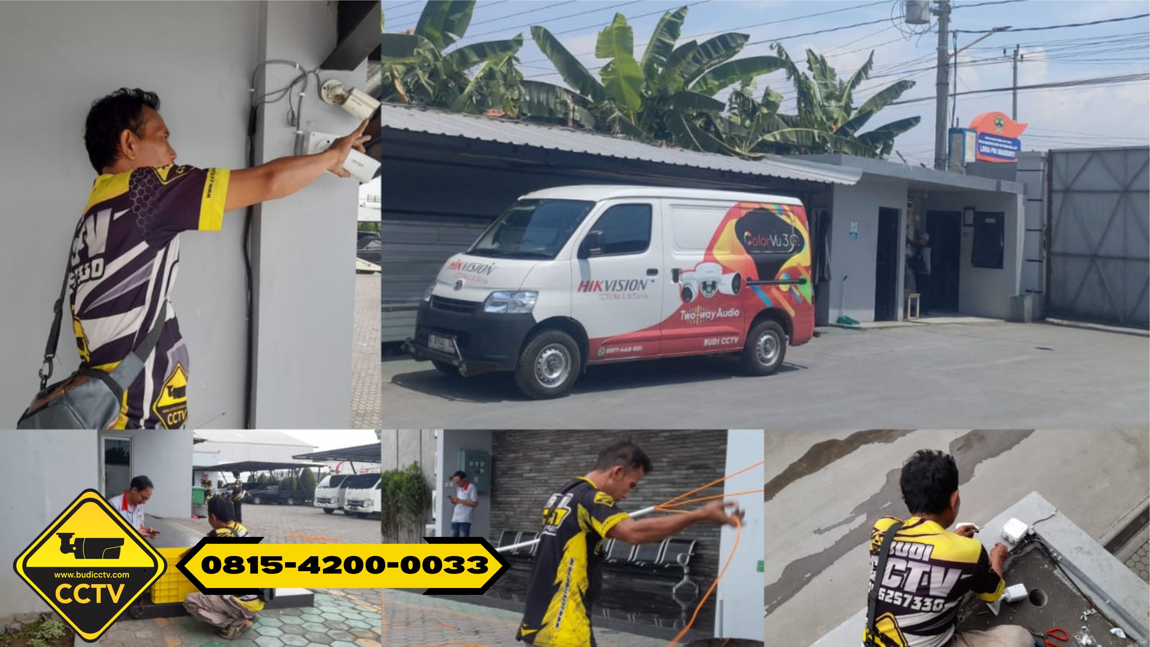 Pemasangan CCTV Hikvision 16 Channel Smart Hybrid Light 5MP di PT Wilayah Grobogan