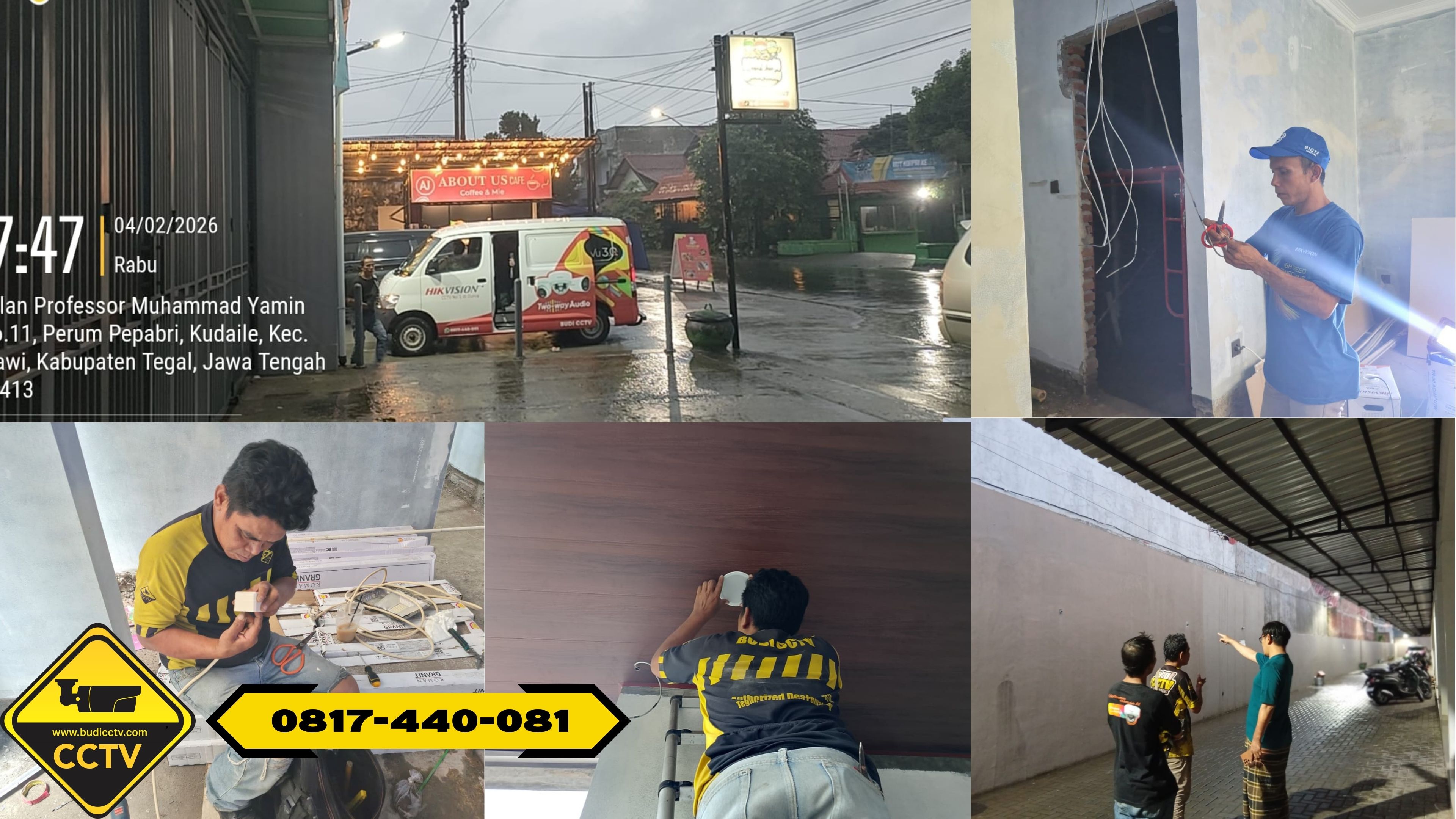 Pemasangan CCTV Hikvision 8 Channel 2MP Infra Red Full HD di Rumah Area Grobogan